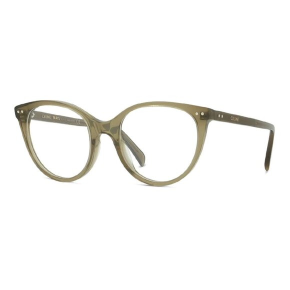 NEW CELINE EYEGLASSES, KHAKI  CAT EYE EYEWEAR CELINE - Picture 1 of 3